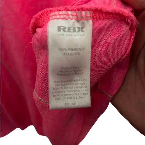RBX Pink Long Sleeve Athletic Activewear Shirt Large - Picture 6 of 7